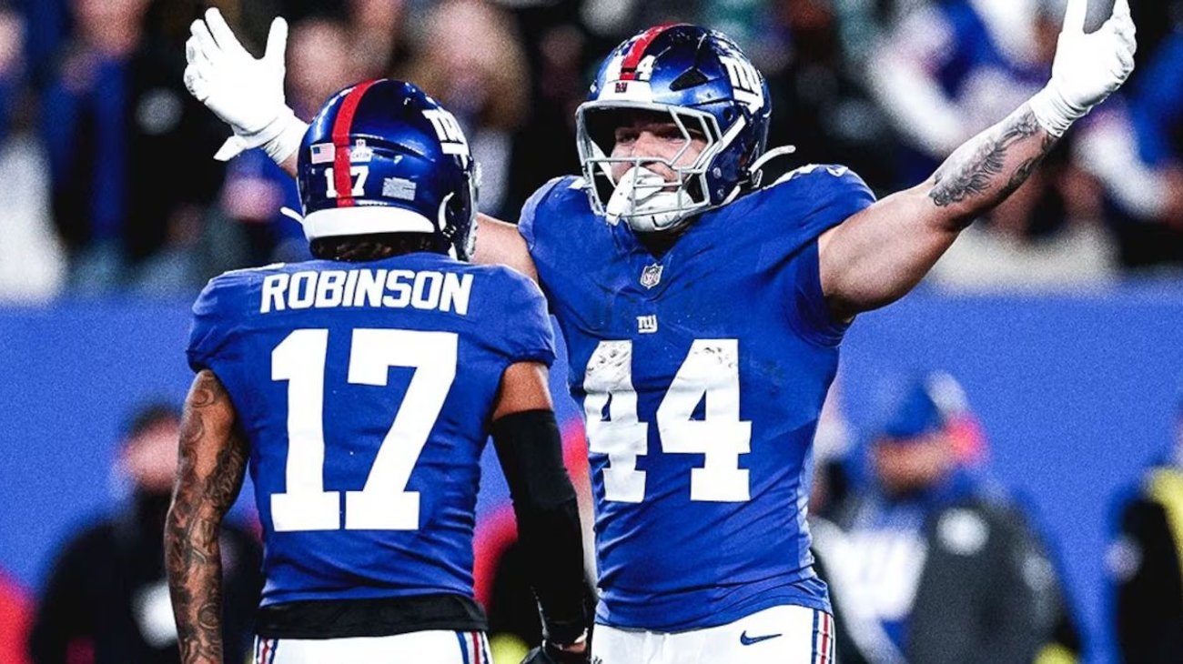 Jaxson Dart y Skattebo brillan en triunfo de Giants sobre Eagles