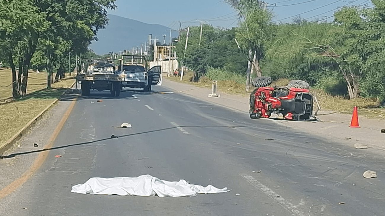 Joven muere tras derrapar su cuatrimoto en Ciudad Victoria