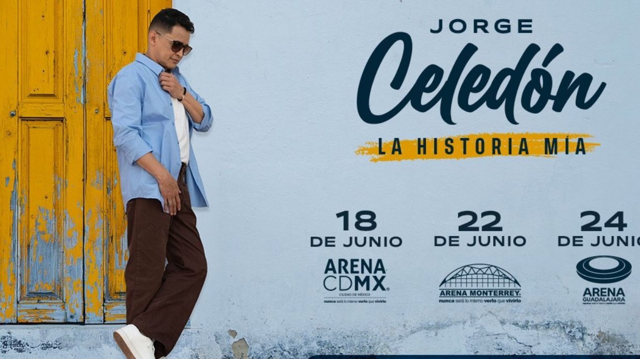 Jorge Celedón anuncia gira 2026 con tres fechas en México