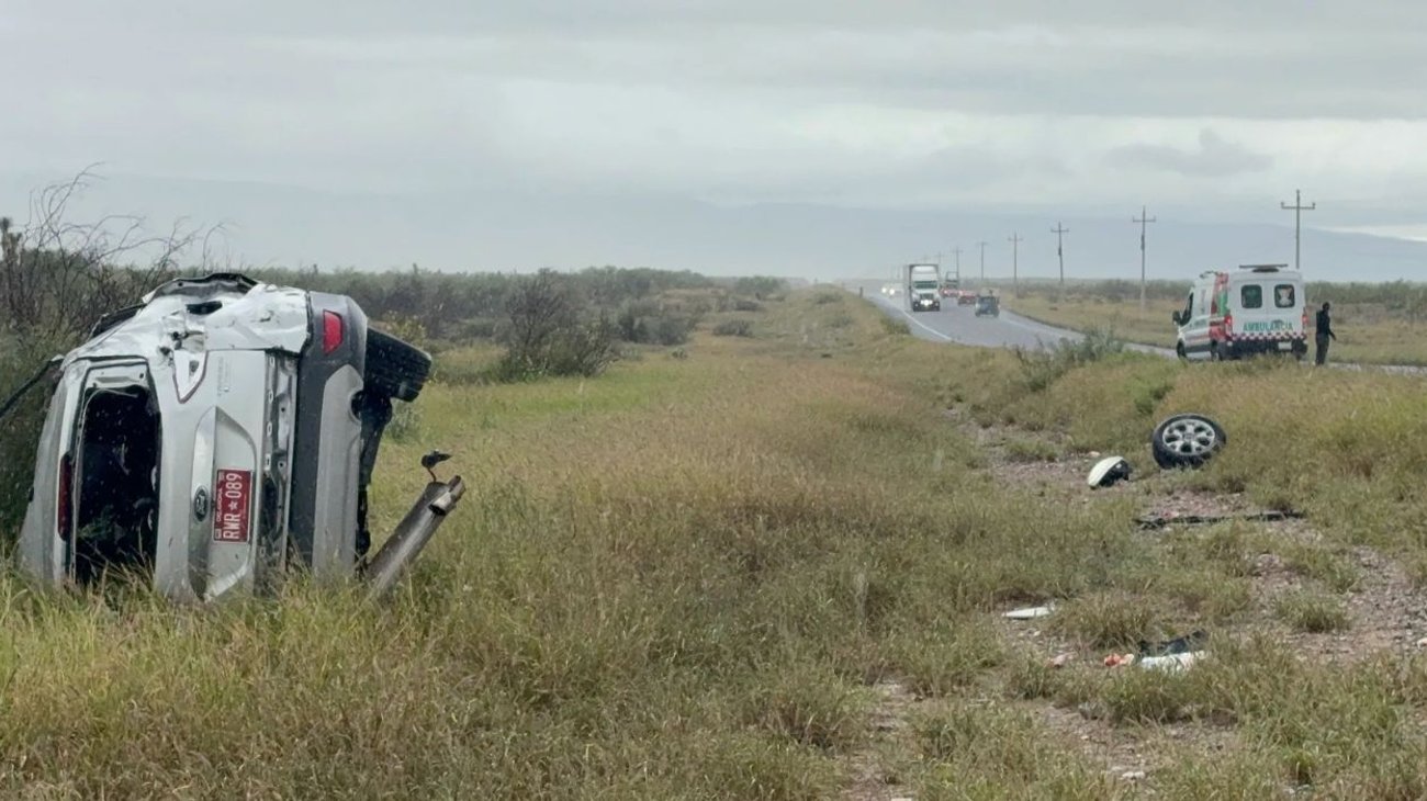 Accidente en carretera a Monclova deja un muerto y tres heridos