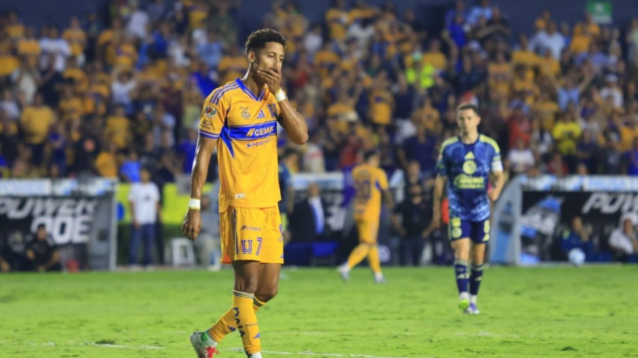 De goleador a goleado: Tigres pierde ante América
