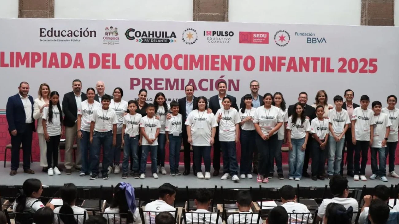 Premian a ganadores de Olimpiada Conocimiento Infantil Coahuila