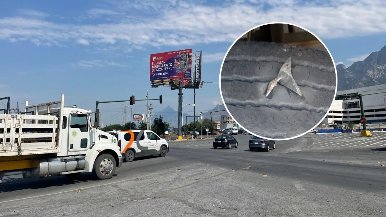 Reportan ponchallantas en carretera Monterrey-Saltillo