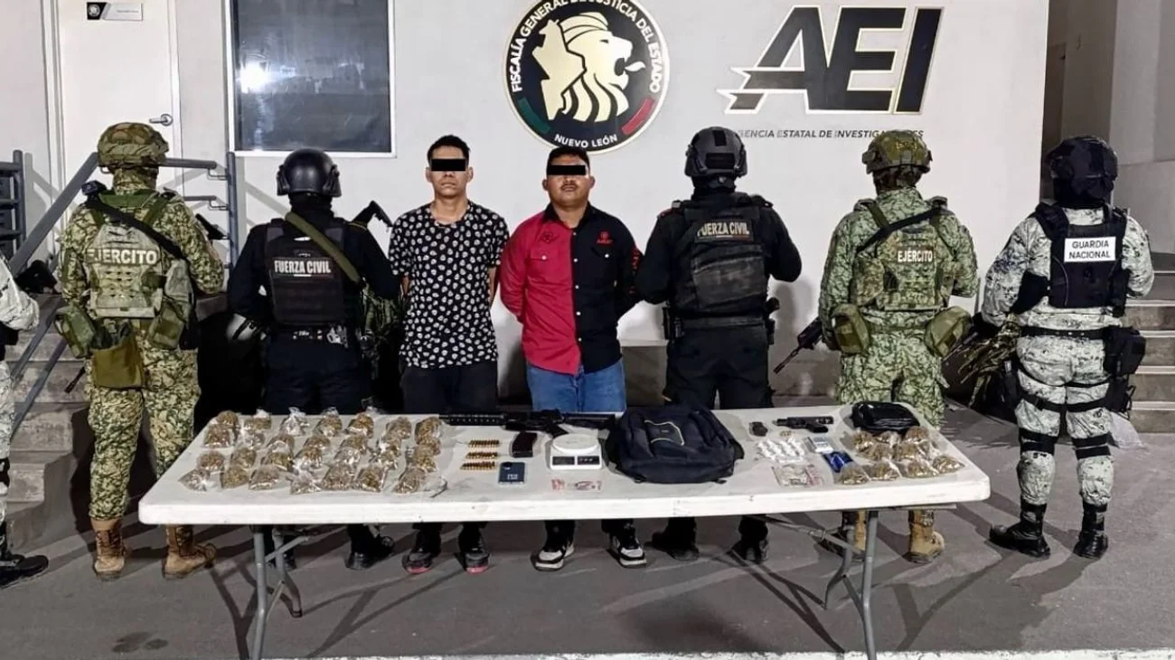 Detienen a dos presuntos miembros del crimen organizado