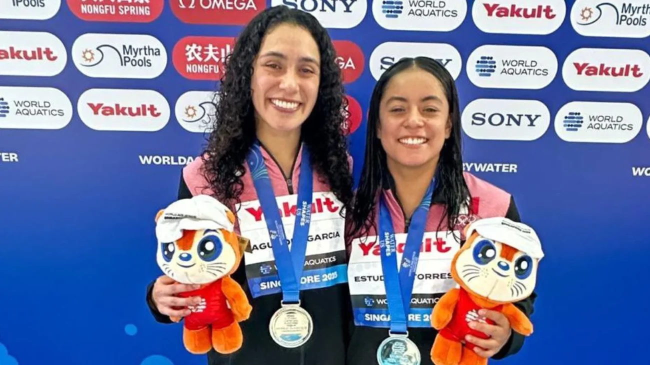 Clavadistas mexicanas Estudillo y Agúndez conquistan la plata