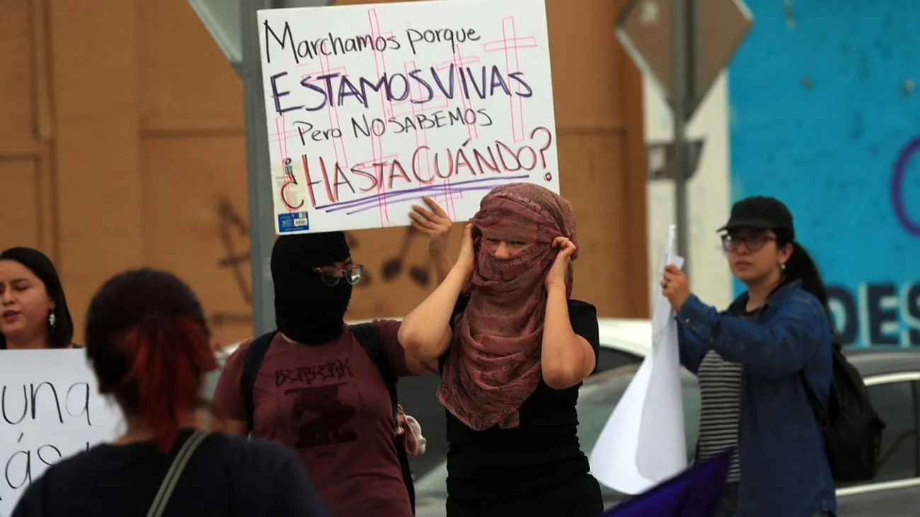 Colectivos protestan ante ola de feminicidios en Ciudad Juárez