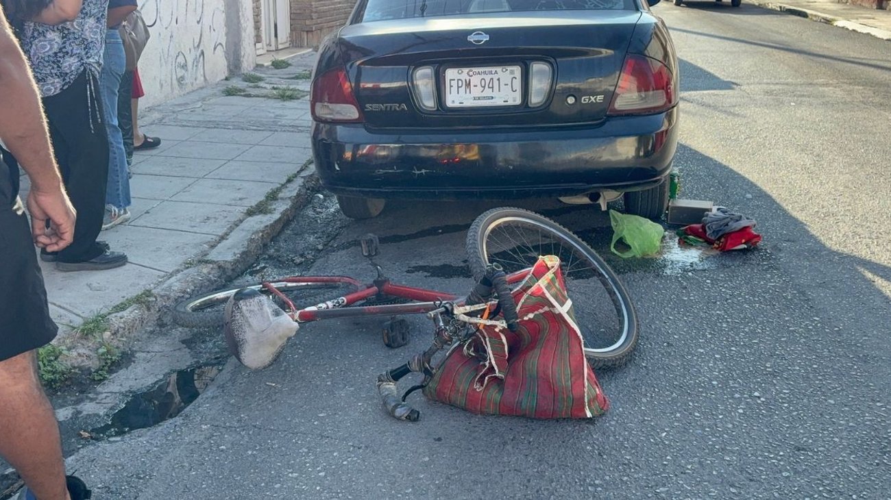 Atropellan a ciclista de la tercera edad en la zona centro