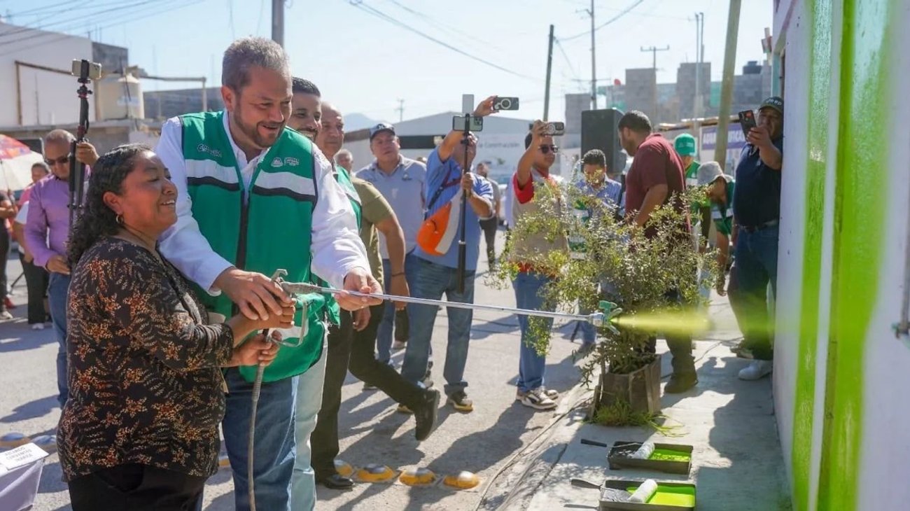 Mejoran imagen de 1,350 viviendas en Ramos Arizpe