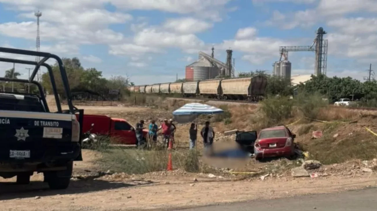 Embiste tren a familia en Culiacán; un muerto y dos heridos