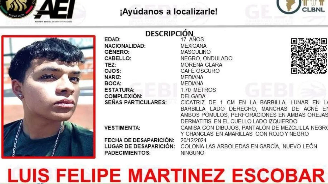 Encuentran sin vida a menor desaparecido en García