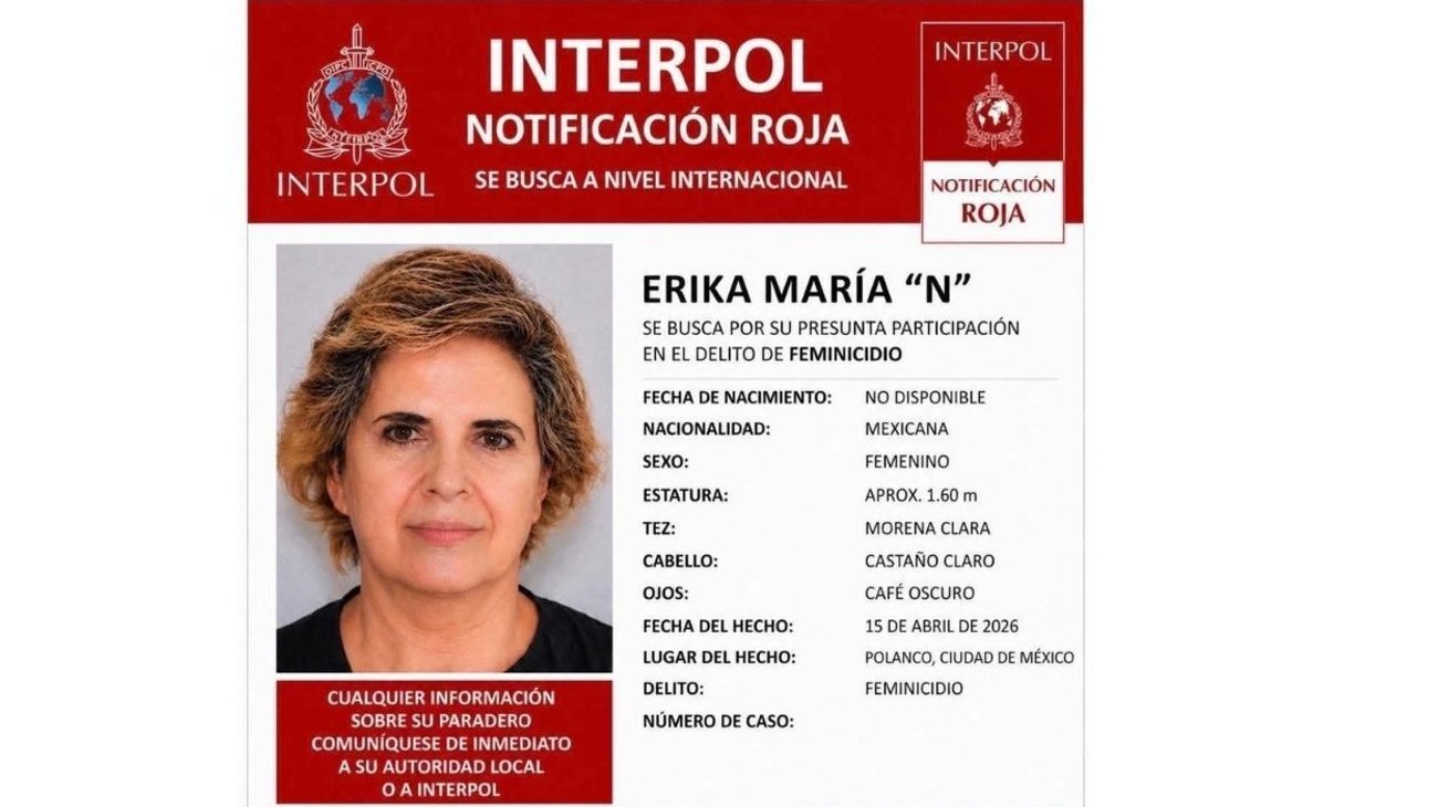 Interpol emite ficha roja contra suegra de Carolina Flores