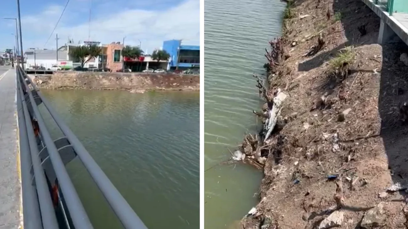 Exceso de agua en canal Anzaldúa pone en riesgo zona céntrica