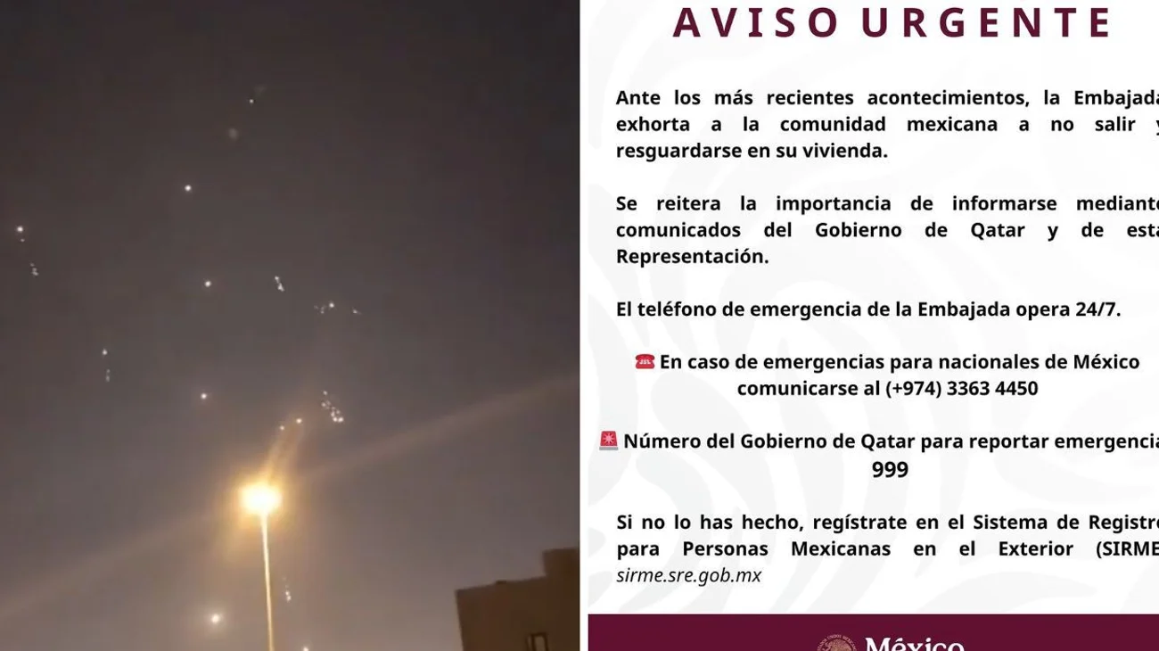 Exhorta Embajada de México en Qatar a la comunidad resguardarse