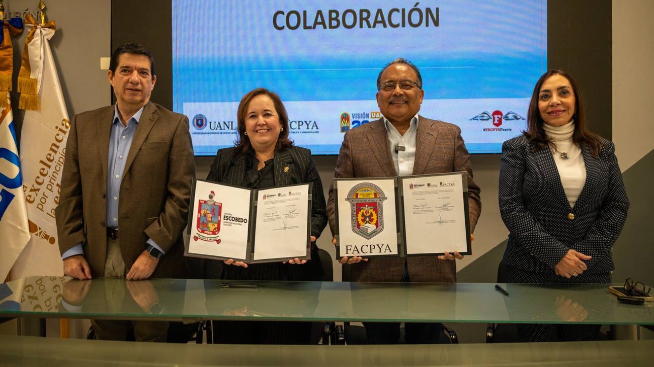  Andres Mijes firma acuerdo educativo con FACPyA de la UANL