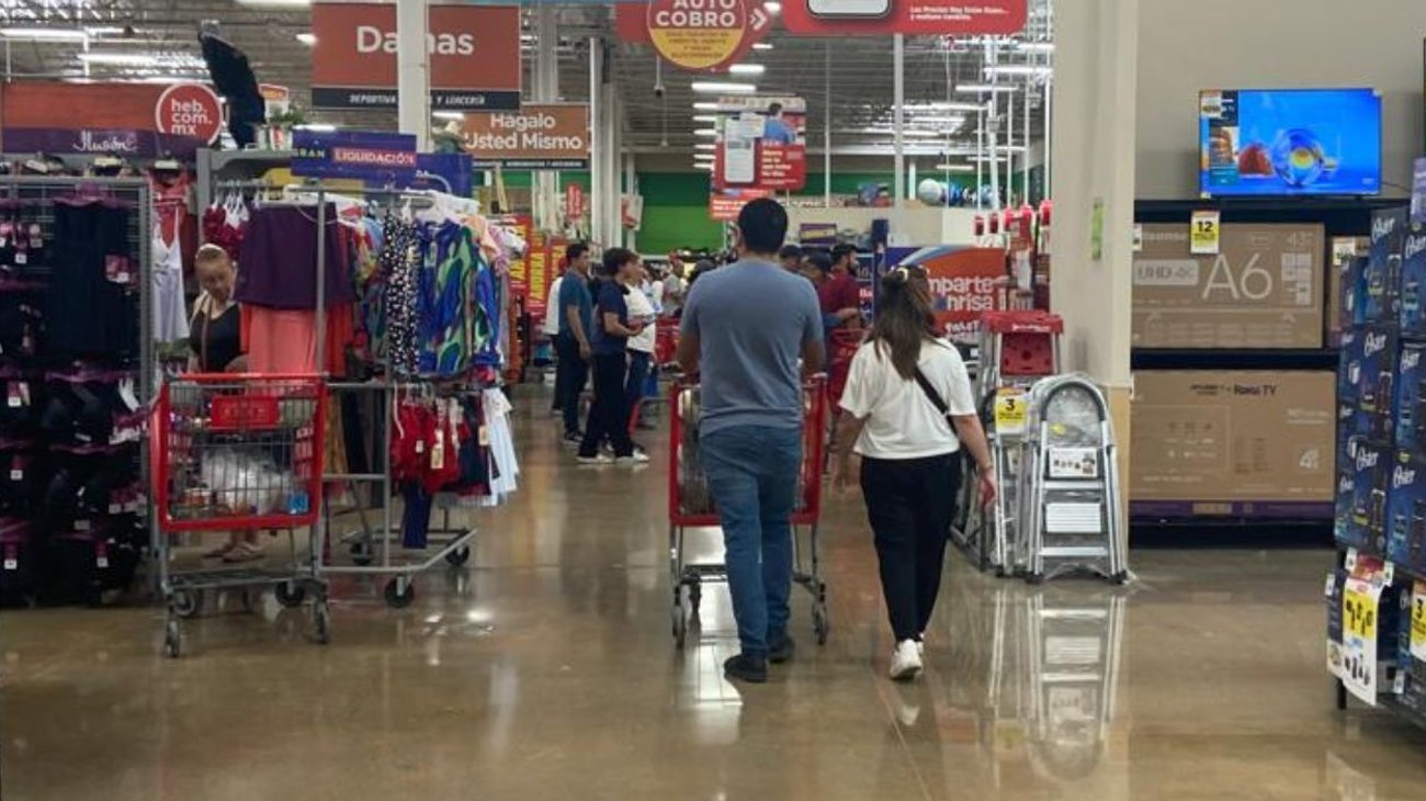 Falla sistema de pago con tarjeta en supermercados