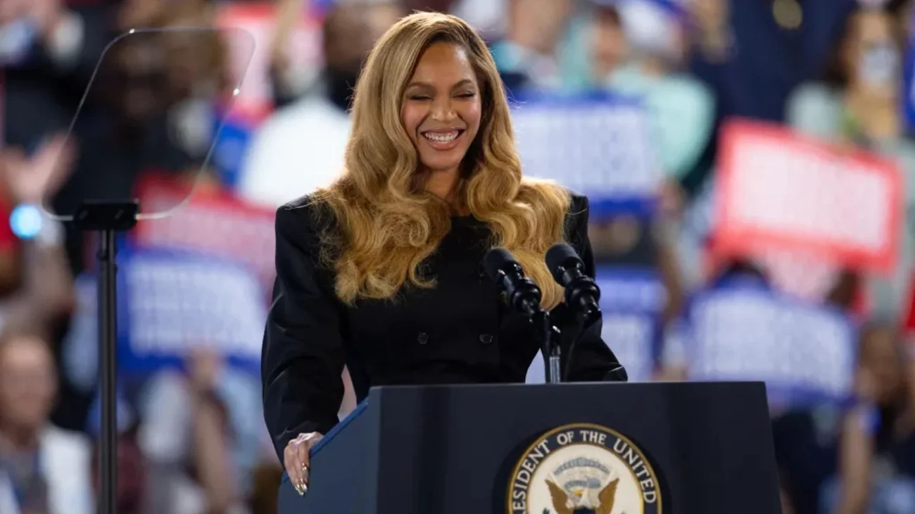Beyoncé da impulso a candidatura de Kamala Harris en mitin