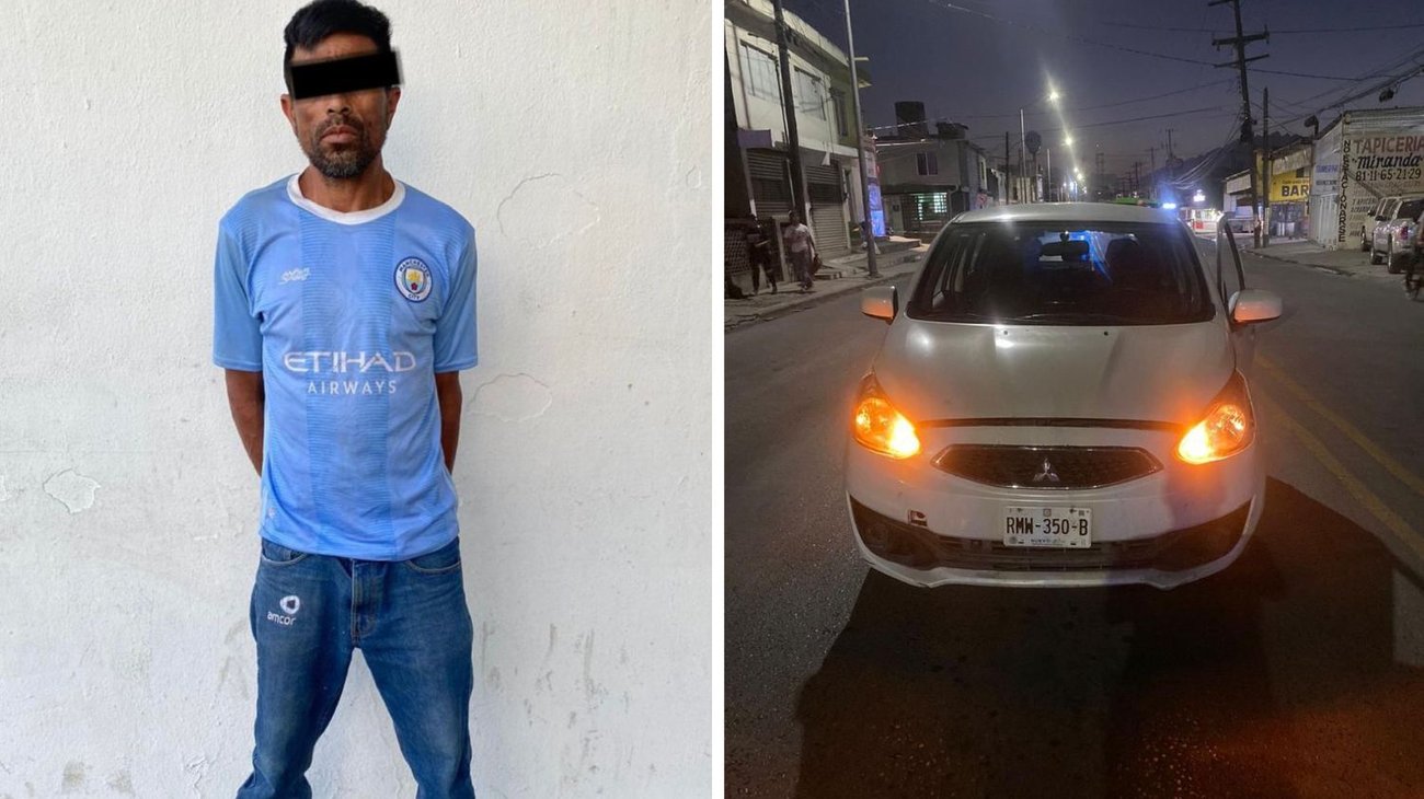 Lo capturan tras robar auto a mujer en Guadalupe
