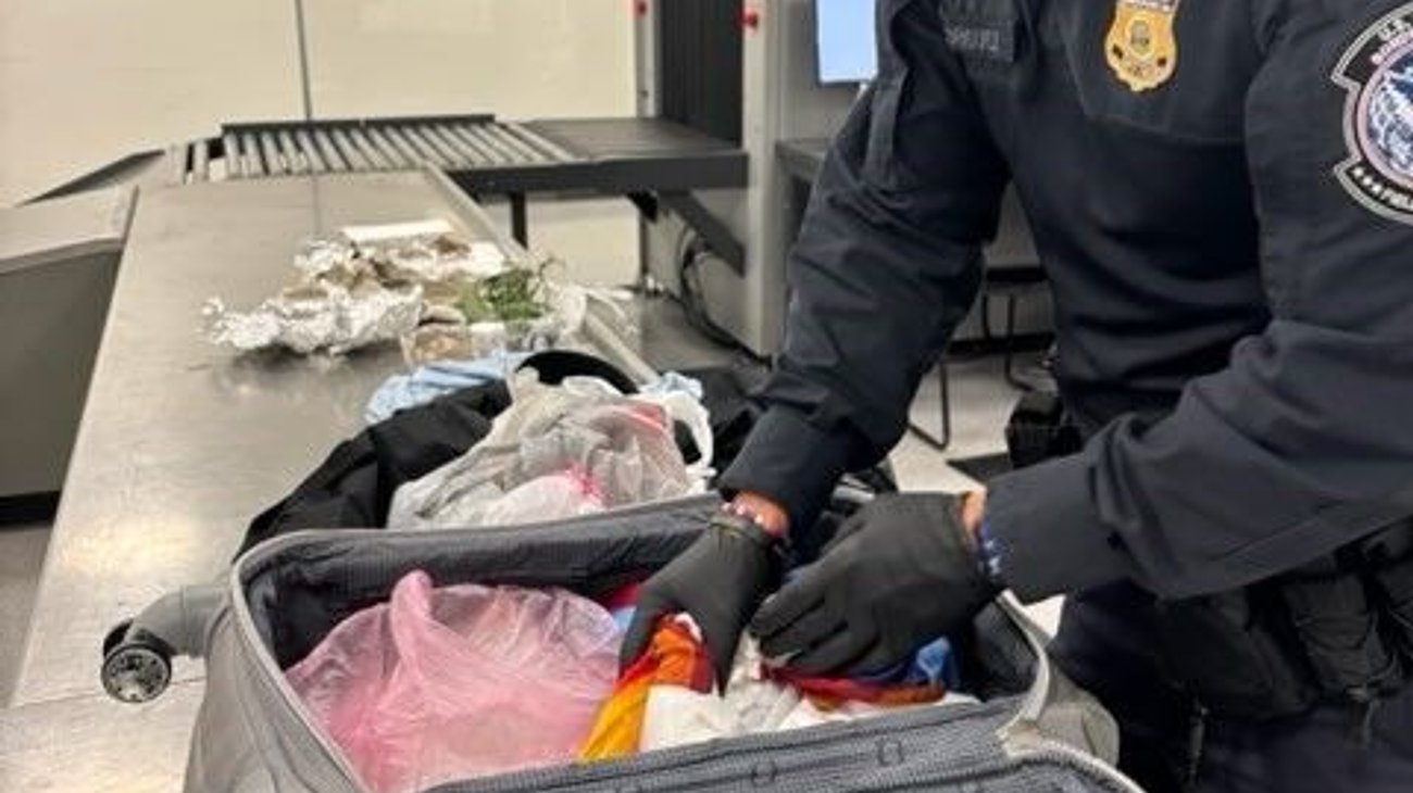 Encuentran huesos humanos en maleta en Aeropuerto de Florida