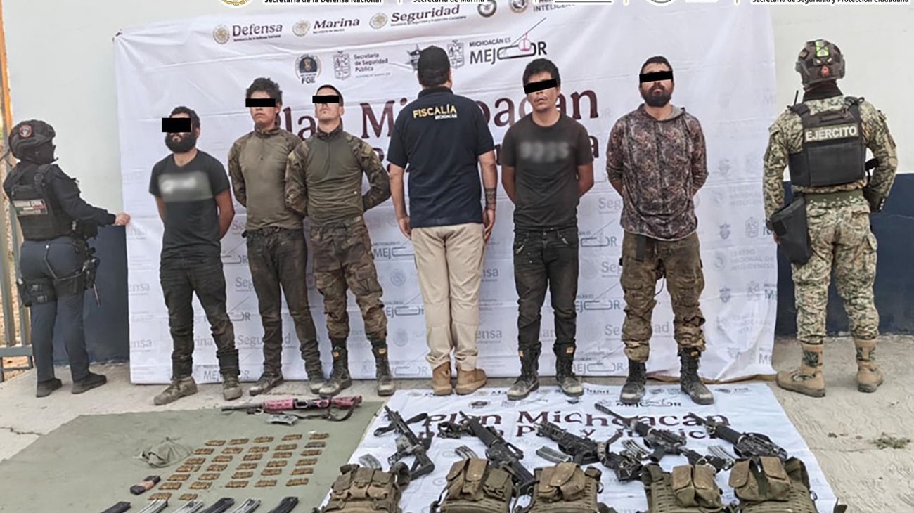 Detienen a nueve personas en operativos del Plan Michoacán