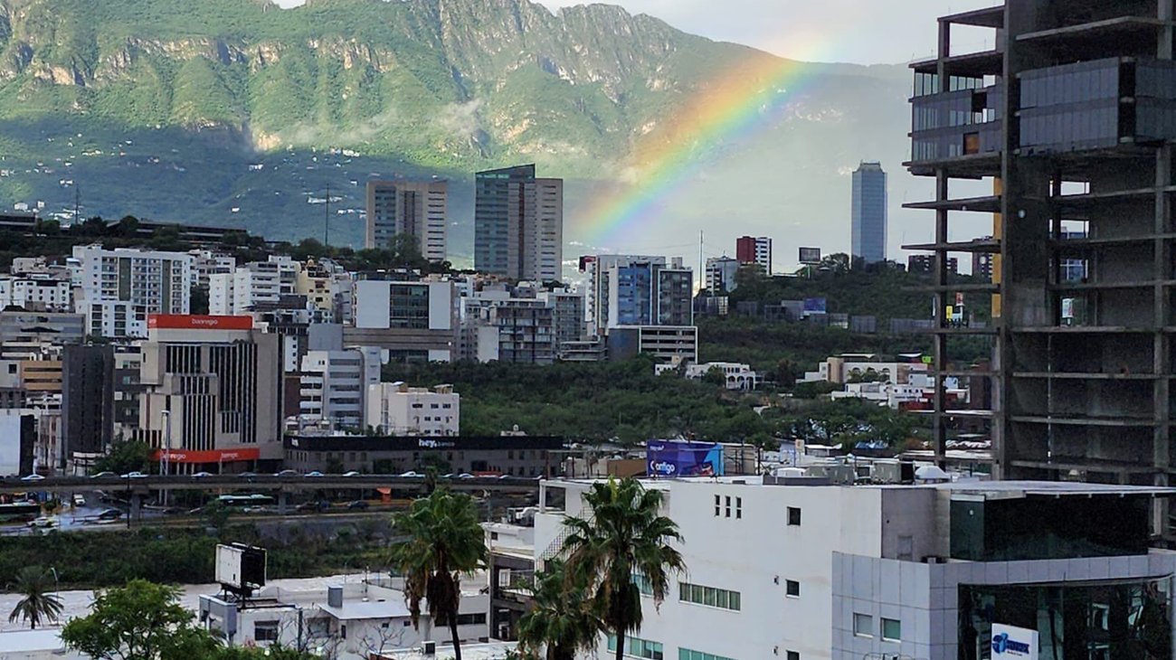 Paso de la tormenta 'Alberto' deja un arcoíris en San Pedro