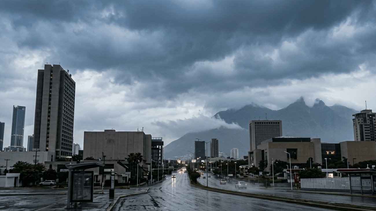 Prevén lluvias por ingreso del frente frío 42 en Nuevo León