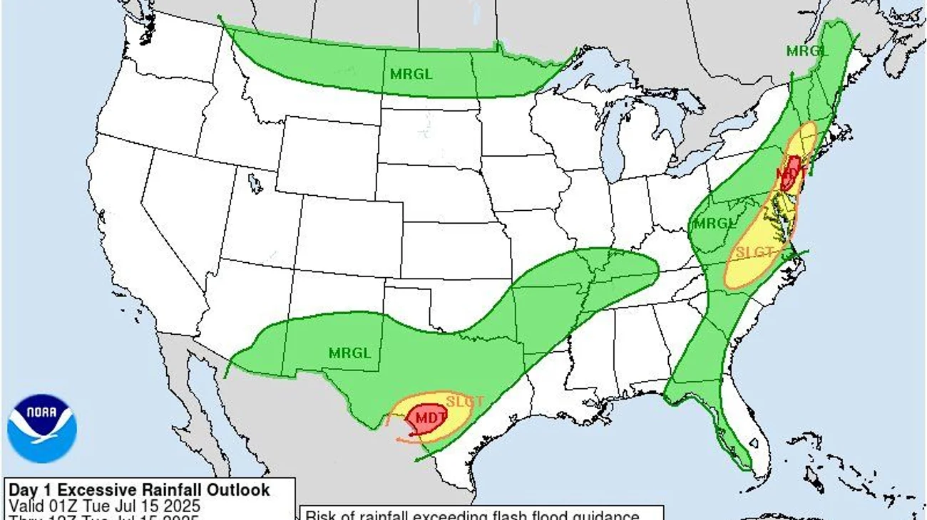 Tormentas ponen en alerta de inundaciones al noreste de EUA