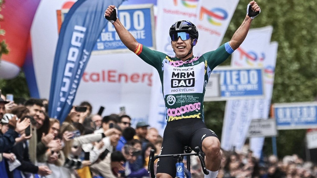 Edgar Cadena gana etapa en Asturias y logra top 5