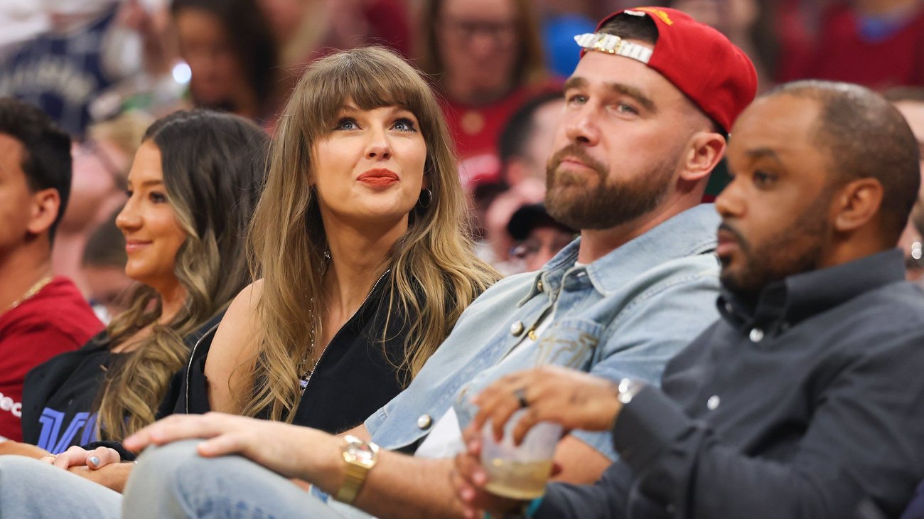 Taylor Swift y Travis Kelce asisten a partido Cavaliers y Knicks