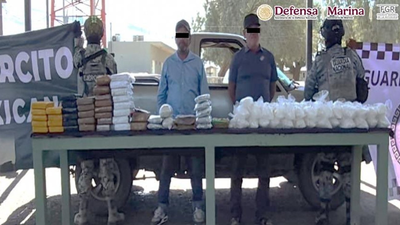 Decomisan 341 kilos de narcóticos en Sonora y Baja California