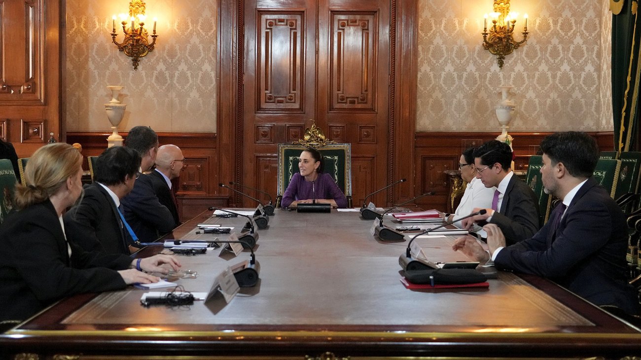 Recibe Claudia Sheinbaum al alto comisionado de la ONU