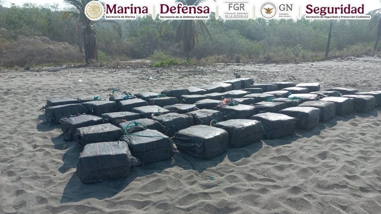 Decomisa Marina 1.5 toneladas de cocaína en Chiapas