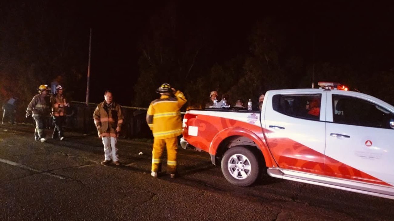 Volcadura de autobús en Zacatecas deja dos fallecidas