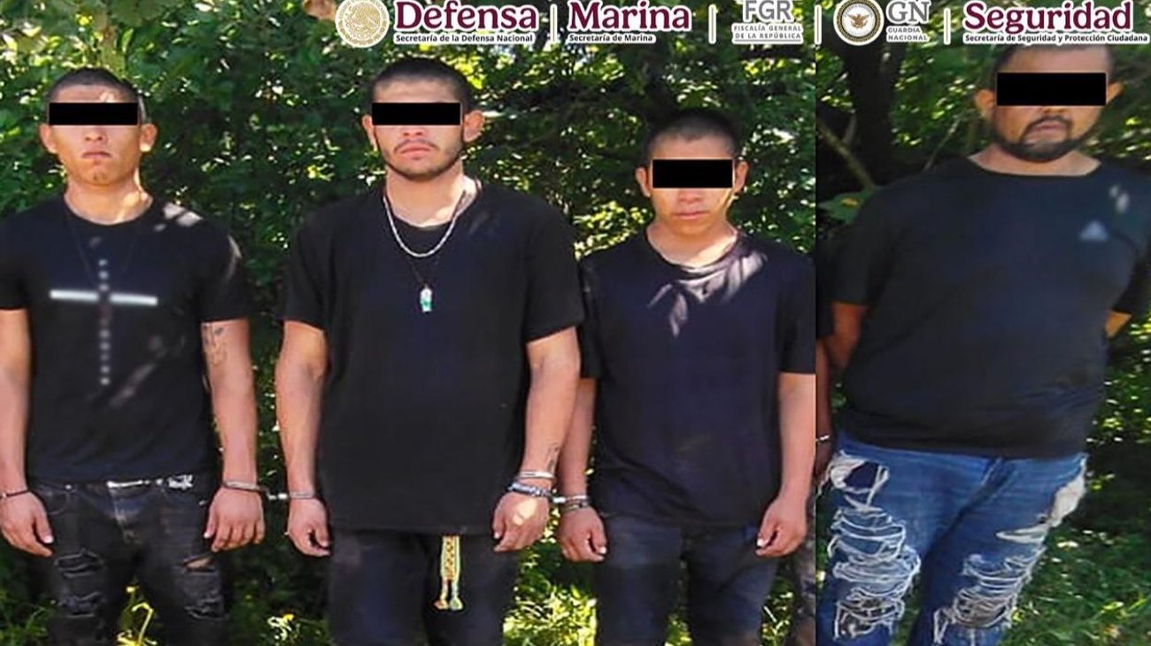 Detienen a tres menores con armas largas y drogas en Nayarit