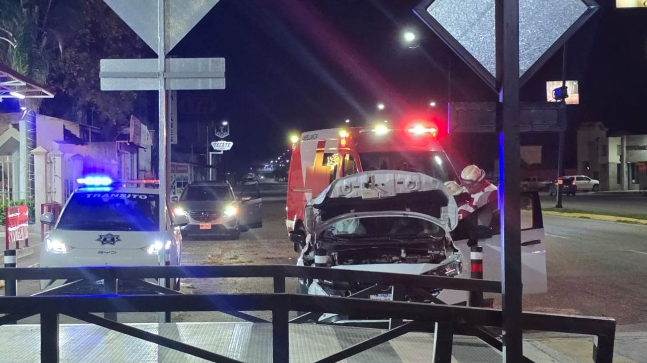 Hombre lesionado tras chocar contra 'fantasmas' en Montemorelos