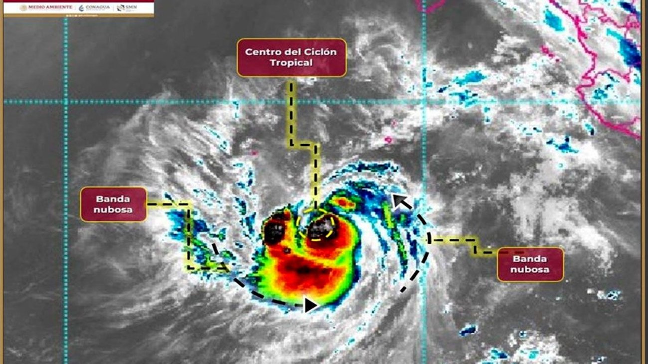 Tormenta tropical Dora se aleja sin afectaciones en México
