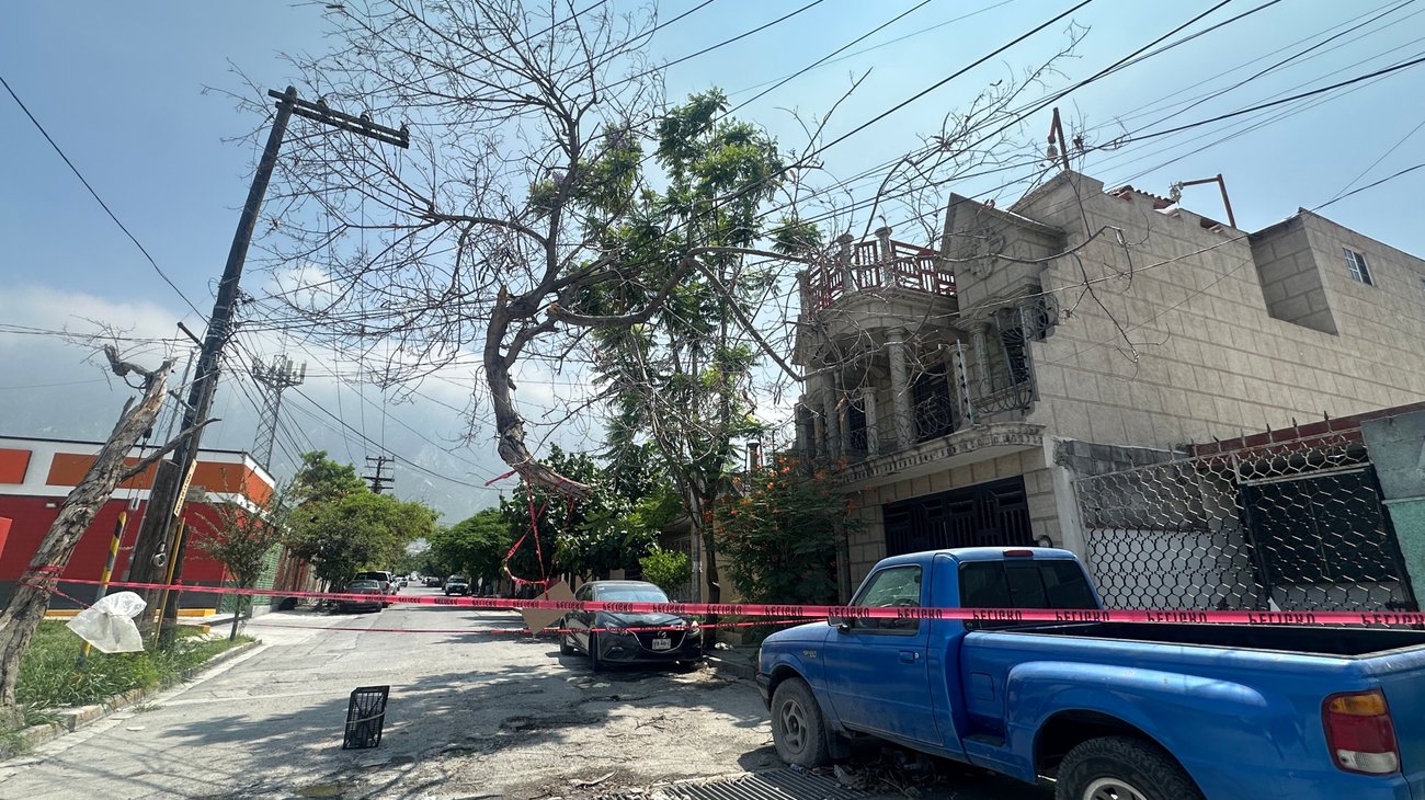 Ramas colgadas en Av. Colosio generan riesgo en Santa Catarina