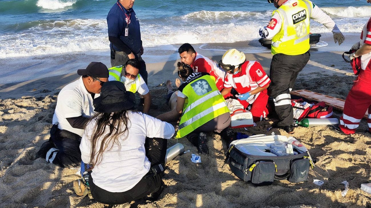 Muere hombre ahogado en playa de Altamira, Tamaulipas