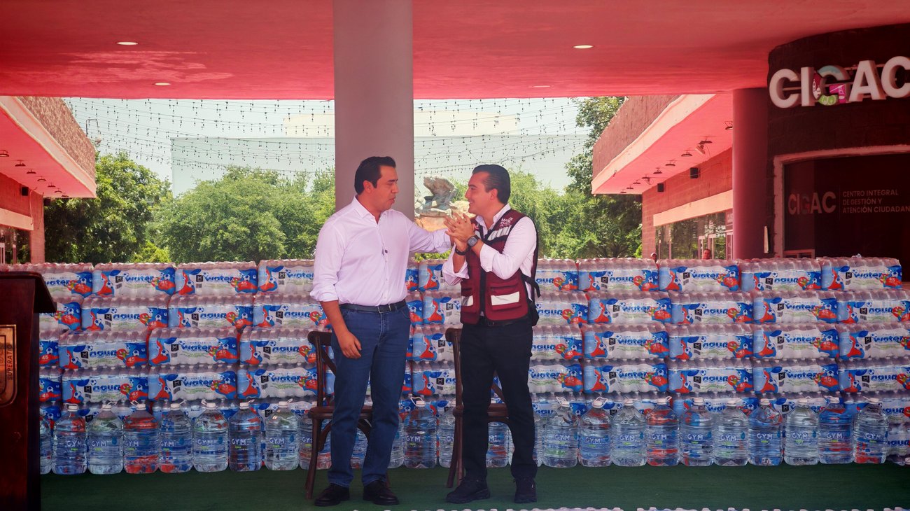 García recibe apoyo ante desabasto de agua potable