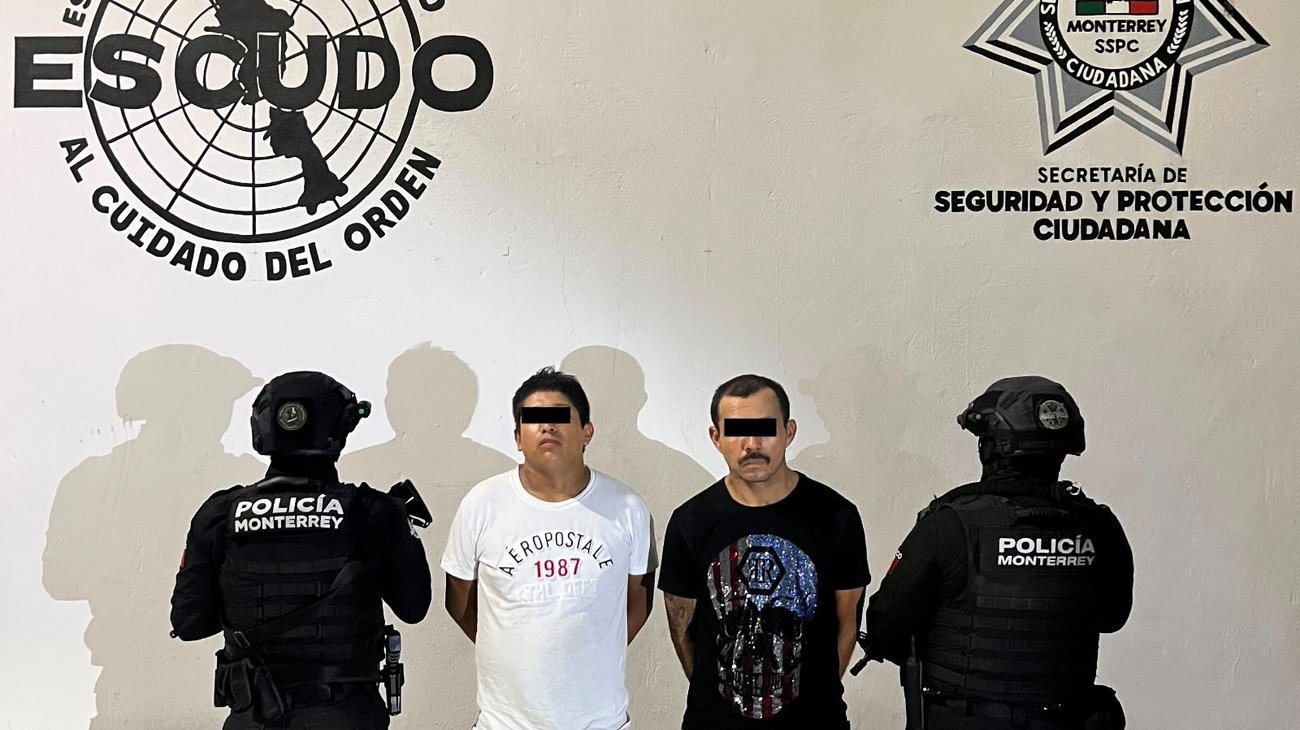 Detienen a dos con 116 dosis de cristal en Monterrey