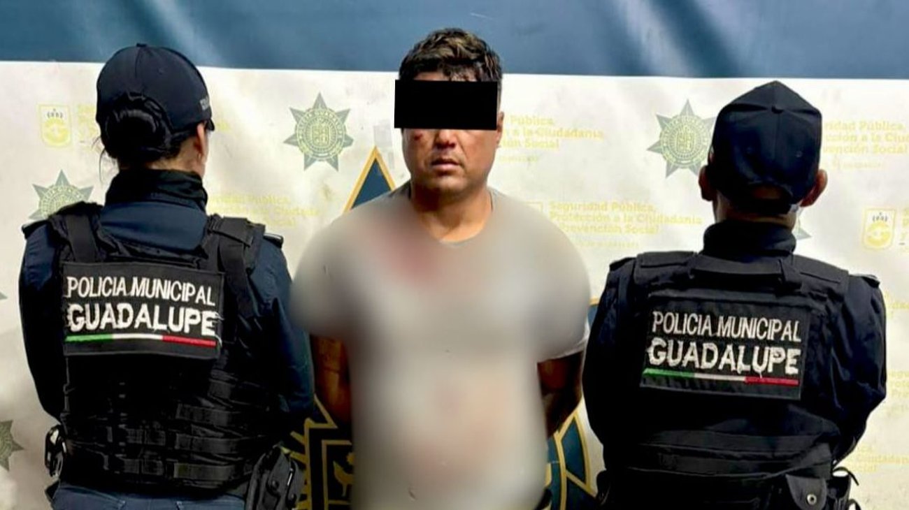 Detienen a hombre tras presunto asalto a minisúper en Guadalupe
