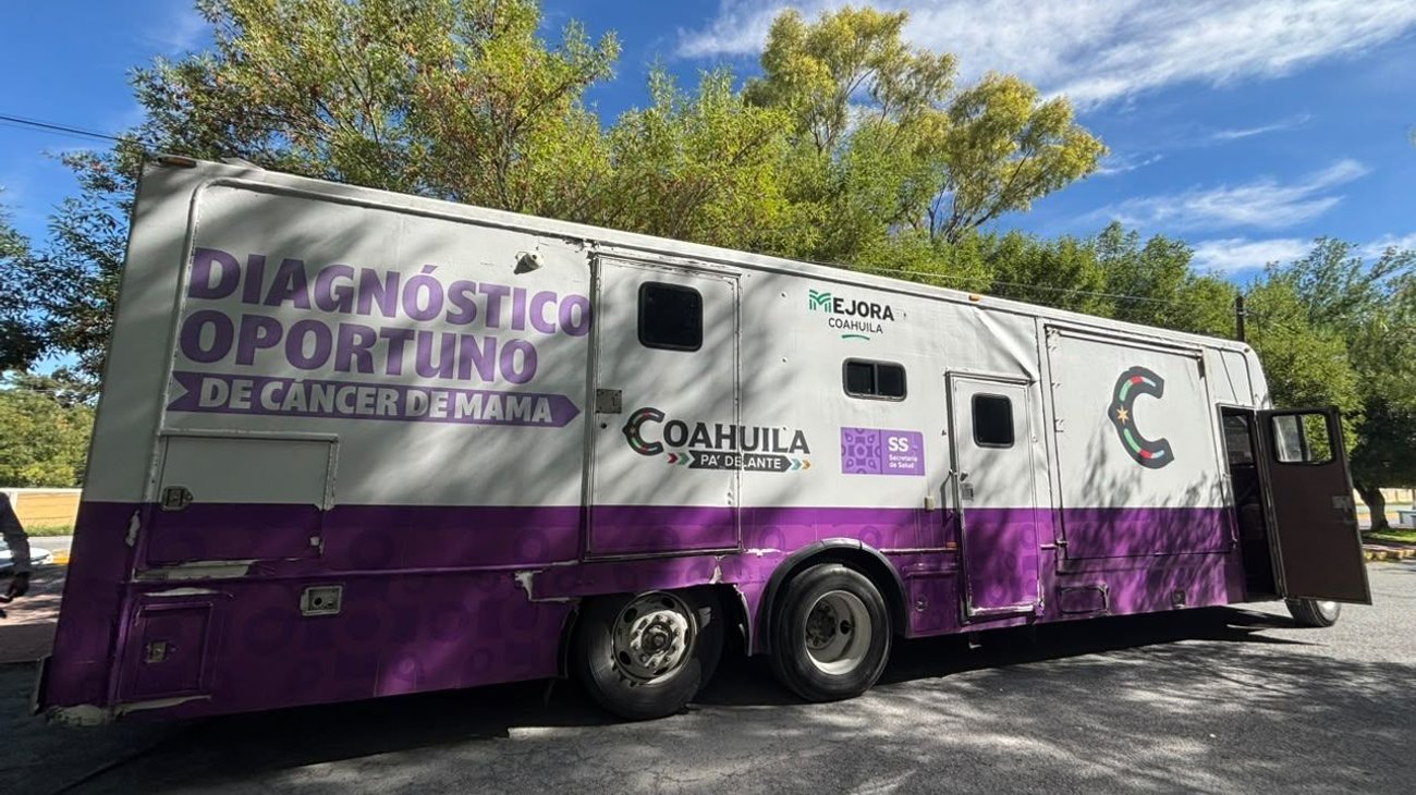 Acercan mastografías a mujeres de Parras con unidad móvil