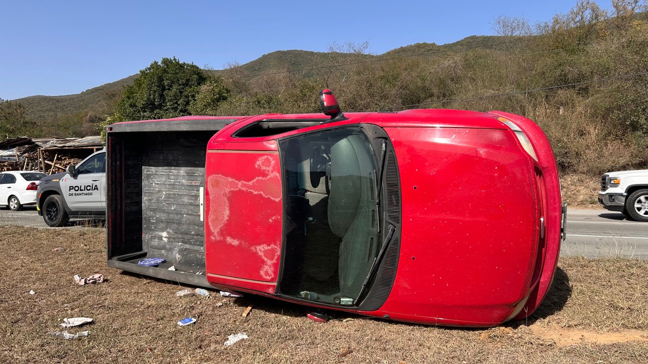 Accidente en carretera nacional deja cinco lesionados