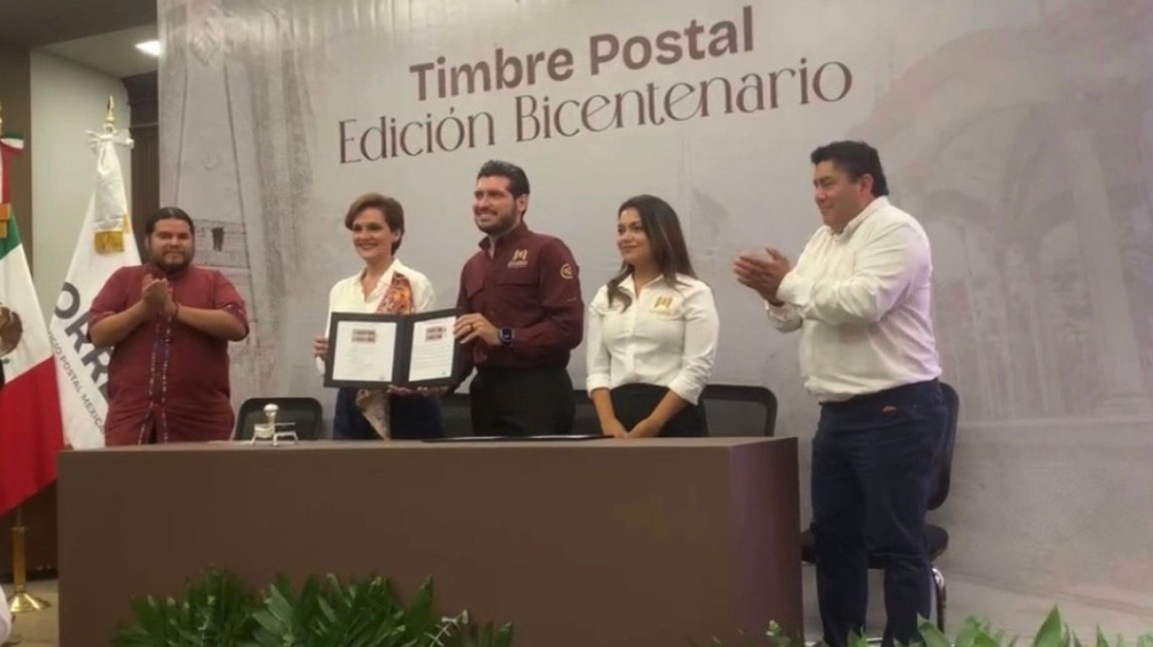 Matamoros presenta timbre postal por su Bicentenario