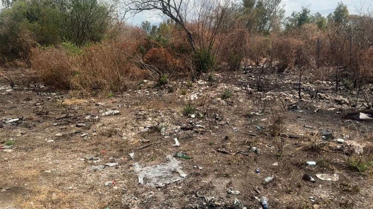 Basura invade derechos de vía de la carretera Victoria-Mante
