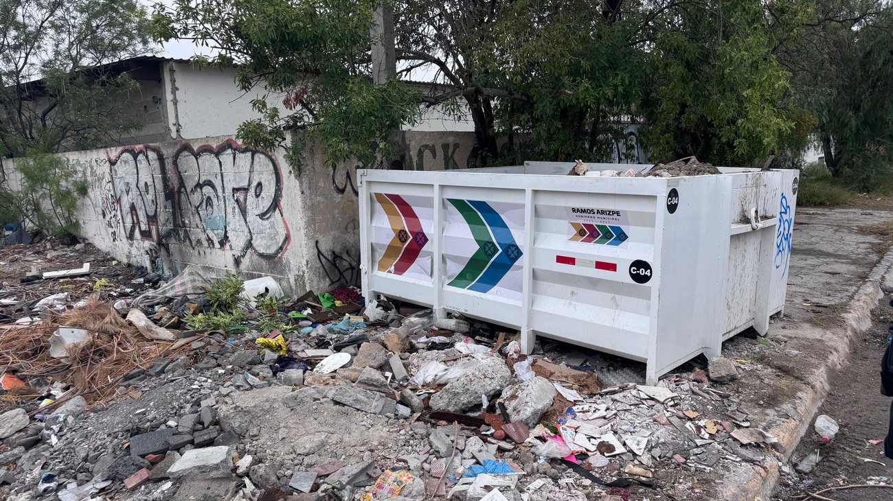 Refuerza Ramos Arizpe limpieza con contenedores especiales