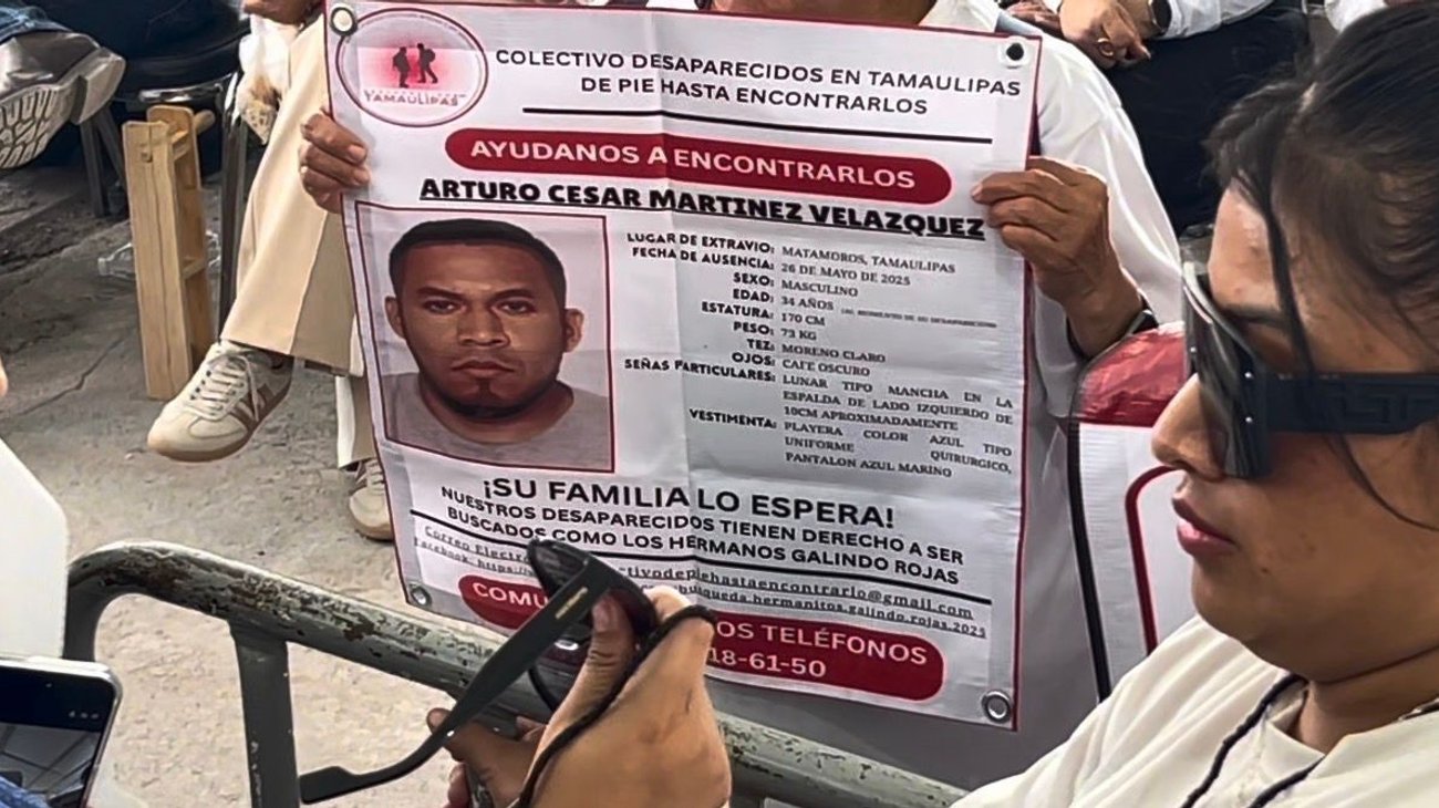 Madre viaja de Puebla a Matamoros para buscar a su hijo