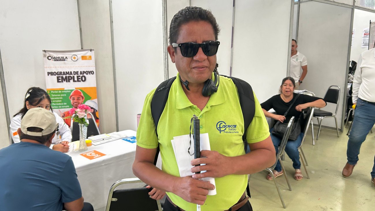 Piden más inclusión laboral para personas con discapacidad visual