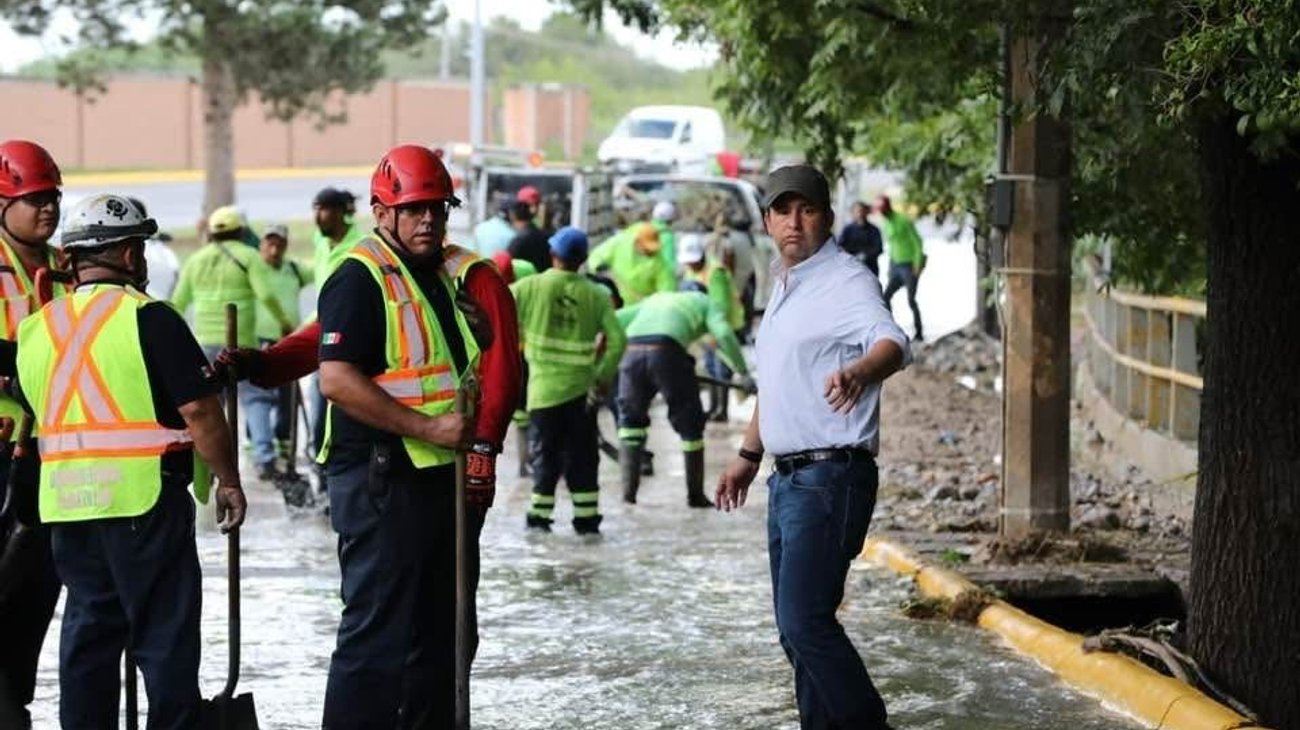Saltillo despliega operativo tras fuertes lluvias del sábado