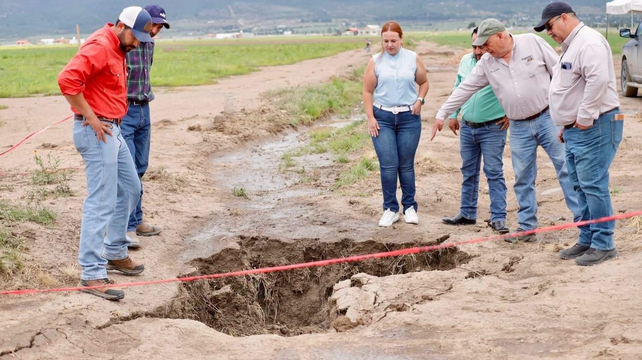 Descartan riesgo por grieta en ejido Tierras Prietas, Arteaga