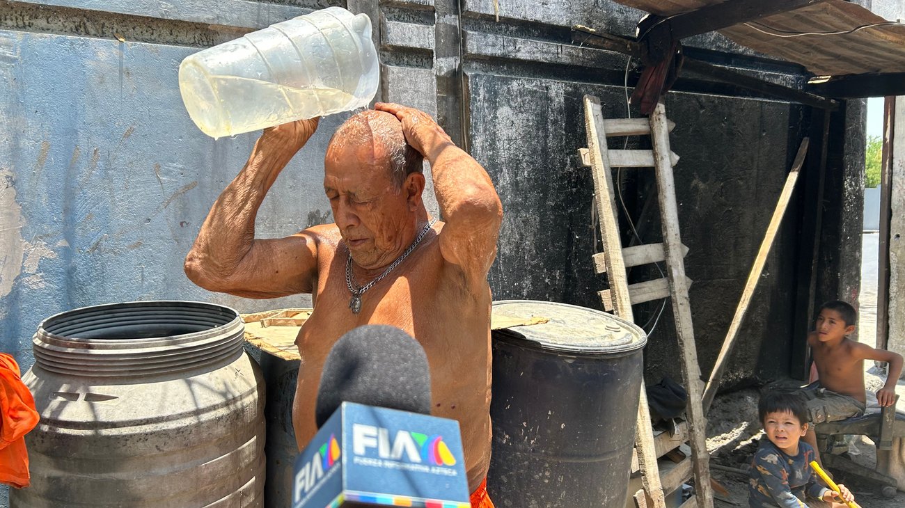 ¡Qué calor! Así lo vive una familia en El Ranchito